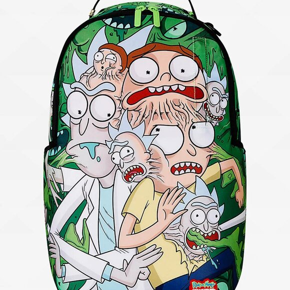 Sprayground x Rick and Morty Fusion Green Backpack - Picture 1 of 5